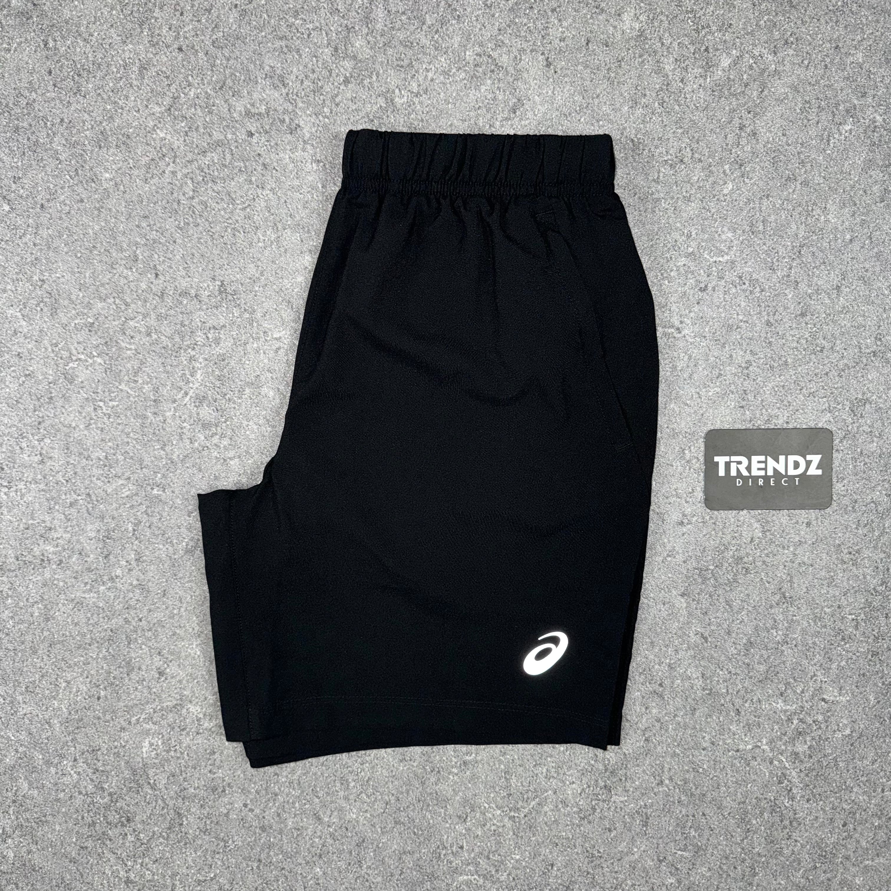ASICS ROAD LITE T-SHIRT & SHORTS SET - NAVY/BLACK