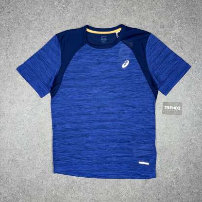 ASICS ROAD T-SHIRT & SHORTS SET - BLUE/BLACK