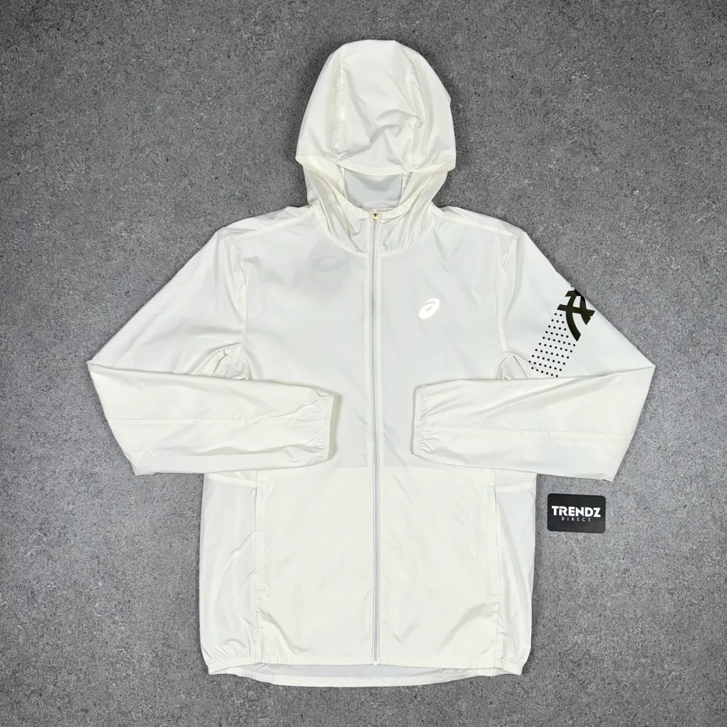 ASICS ICON JACKET & PERFORMANCE SHORTS SET - CREAM