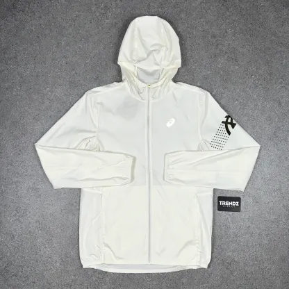 ASICS ICON JACKET & PERFORMANCE SHORTS SET - CREAM