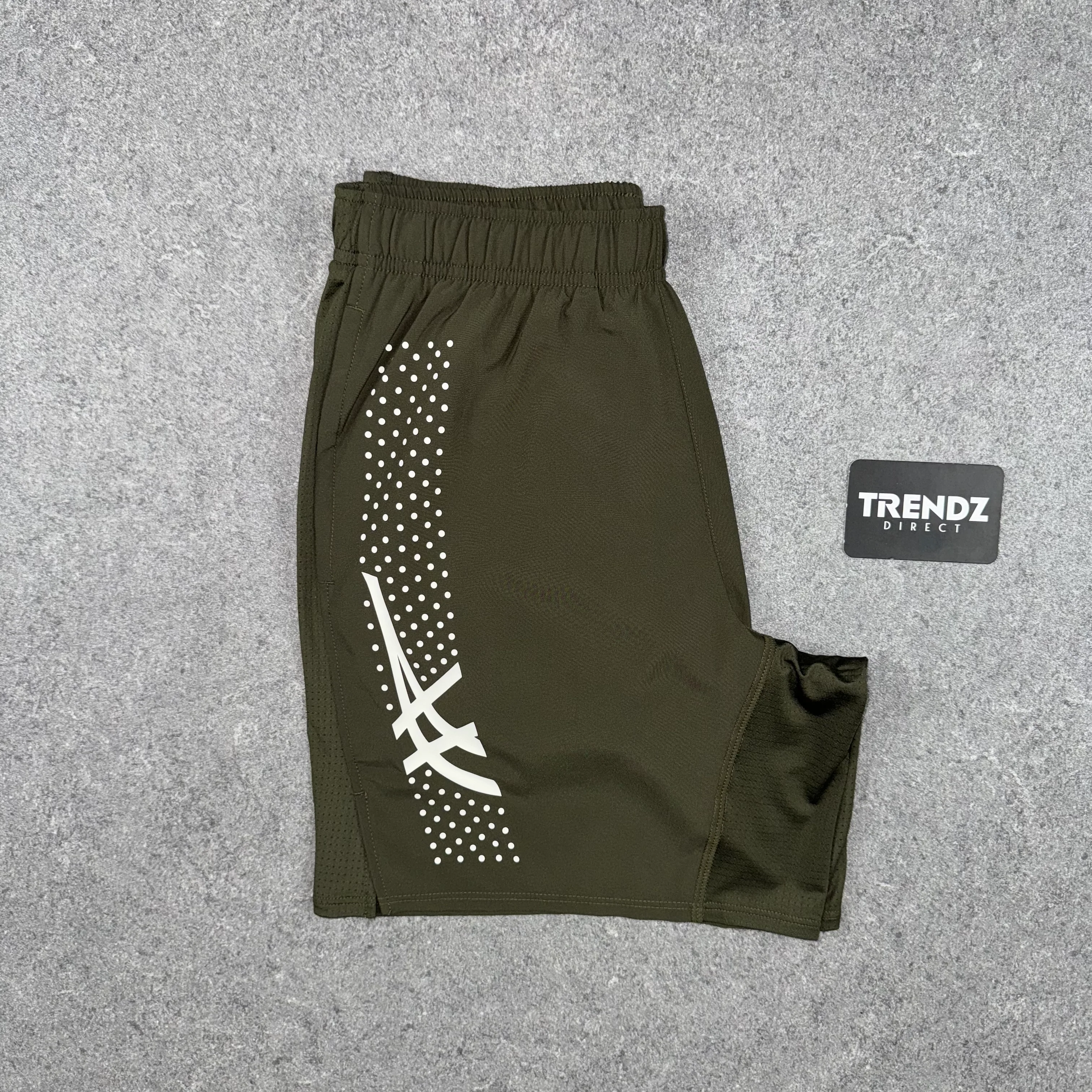 ASICS SEAMLESS T-SHIRT & SHORTS SET - CREAM/BROWNSTONE