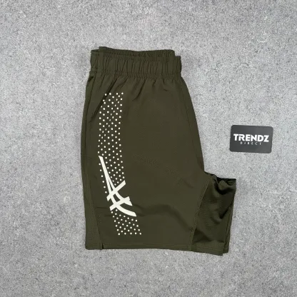 ASICS SEAMLESS T-SHIRT & SHORTS SET - CREAM/BROWNSTONE