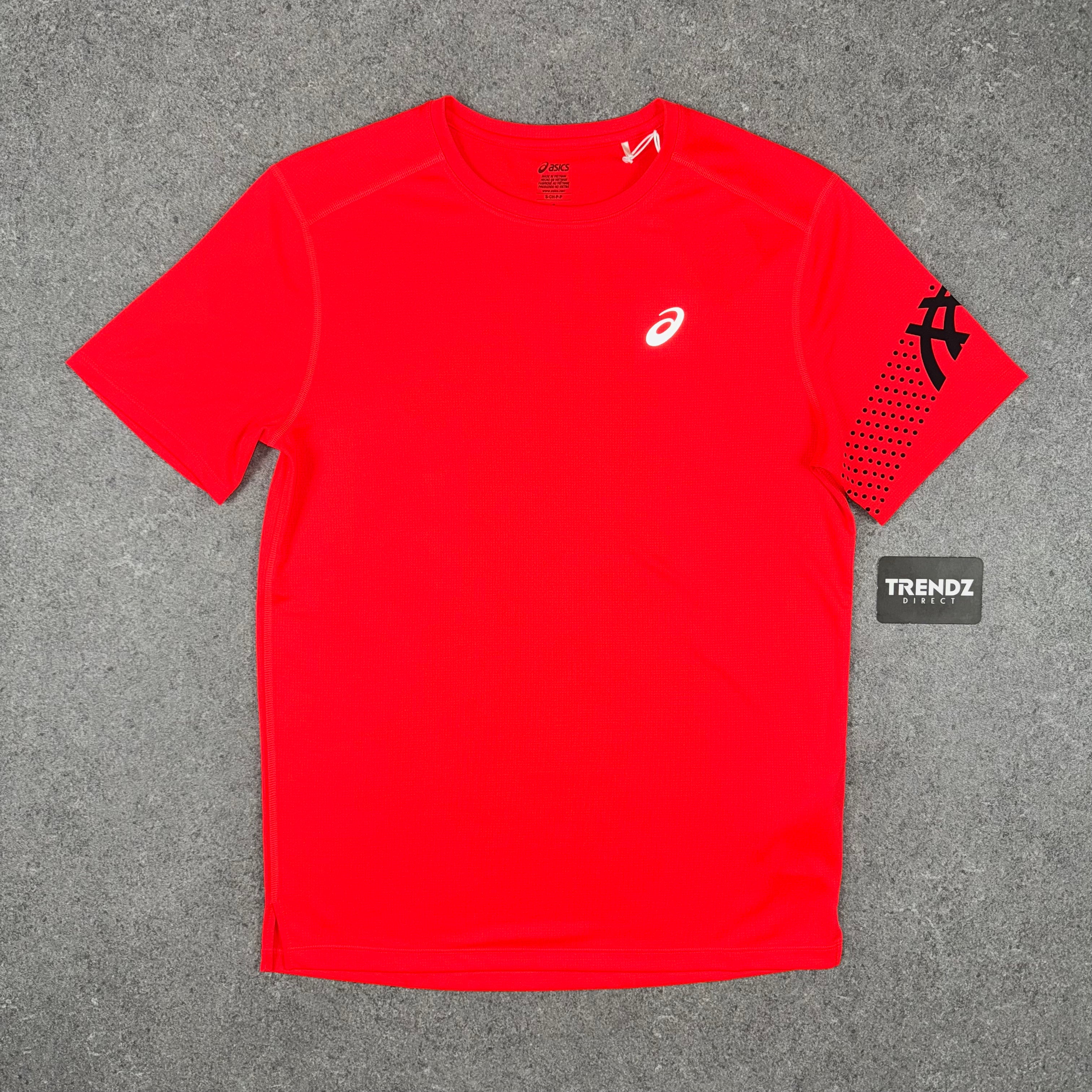 ASICS ICON T-SHIRT & SHORTS SET - RED/BLACK