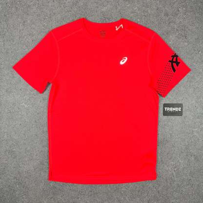 ASICS ICON T-SHIRT & SHORTS SET - RED/BLACK