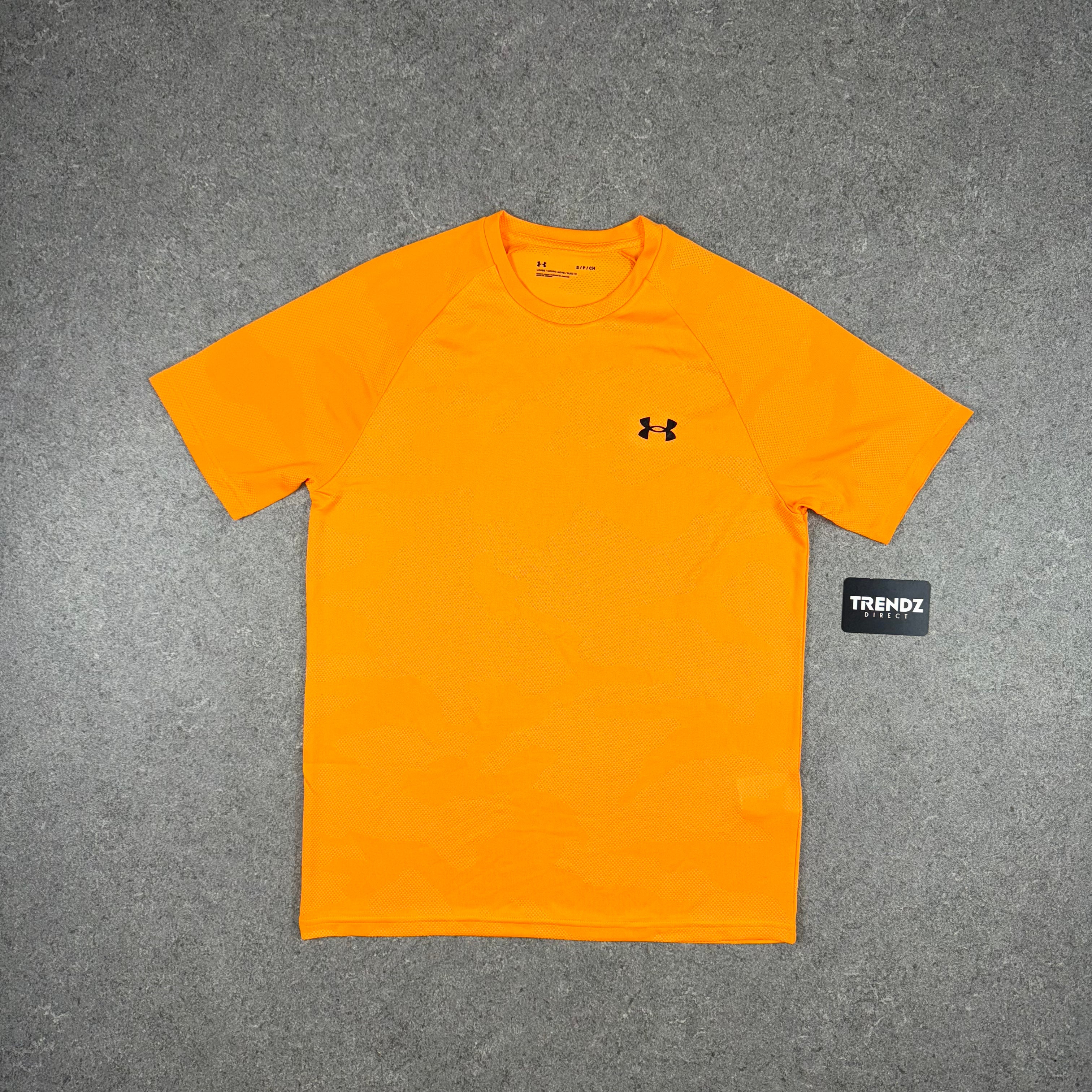 UNDER ARMOUR CAMO T-SHIRT & SHORTS SET - ORANGE