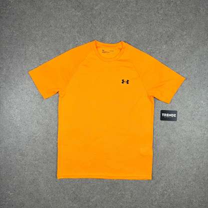 UNDER ARMOUR CAMO T-SHIRT & SHORTS SET - ORANGE