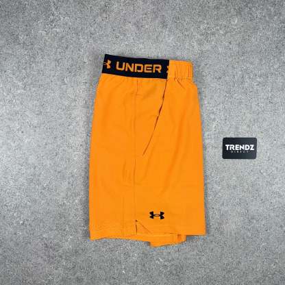 UNDER ARMOUR CAMO T-SHIRT & SHORTS SET - ORANGE