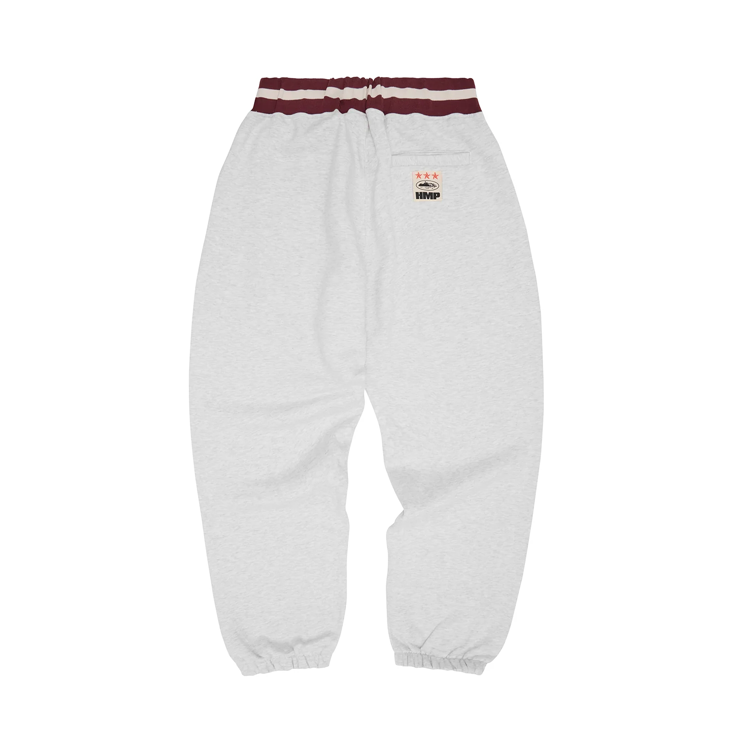 HMP STRIPE RIB SWEATPANT [LIGHT HEATHER]
