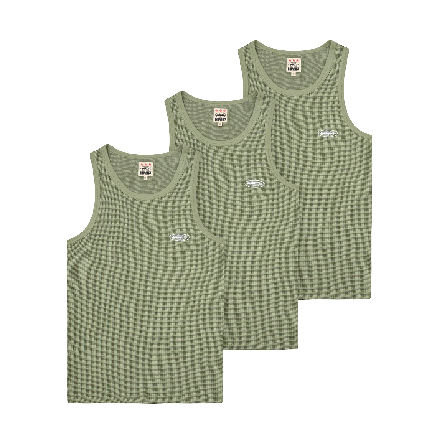 HMP ESSENTIALS TANK TOP [3PK] [OLIVE]