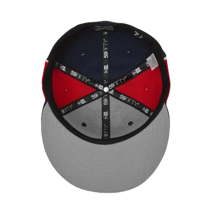 PIRATE RADIO NEW ERA FITTED CAP [NAVY/RED]
