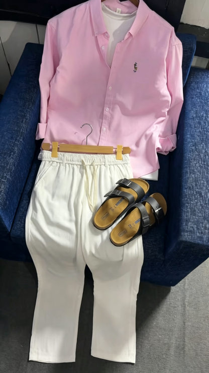 Linen polo set
