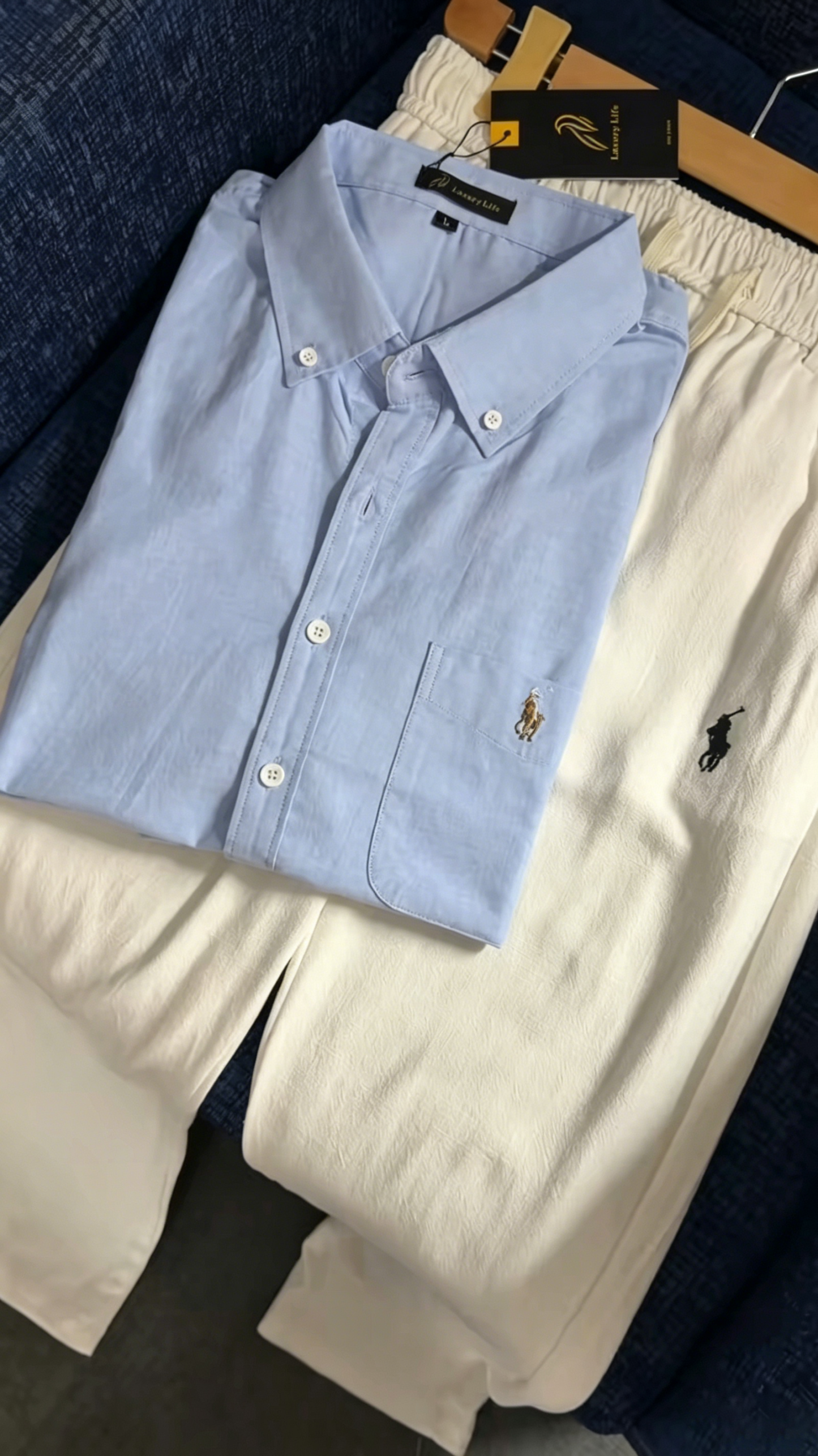 Linen polo set