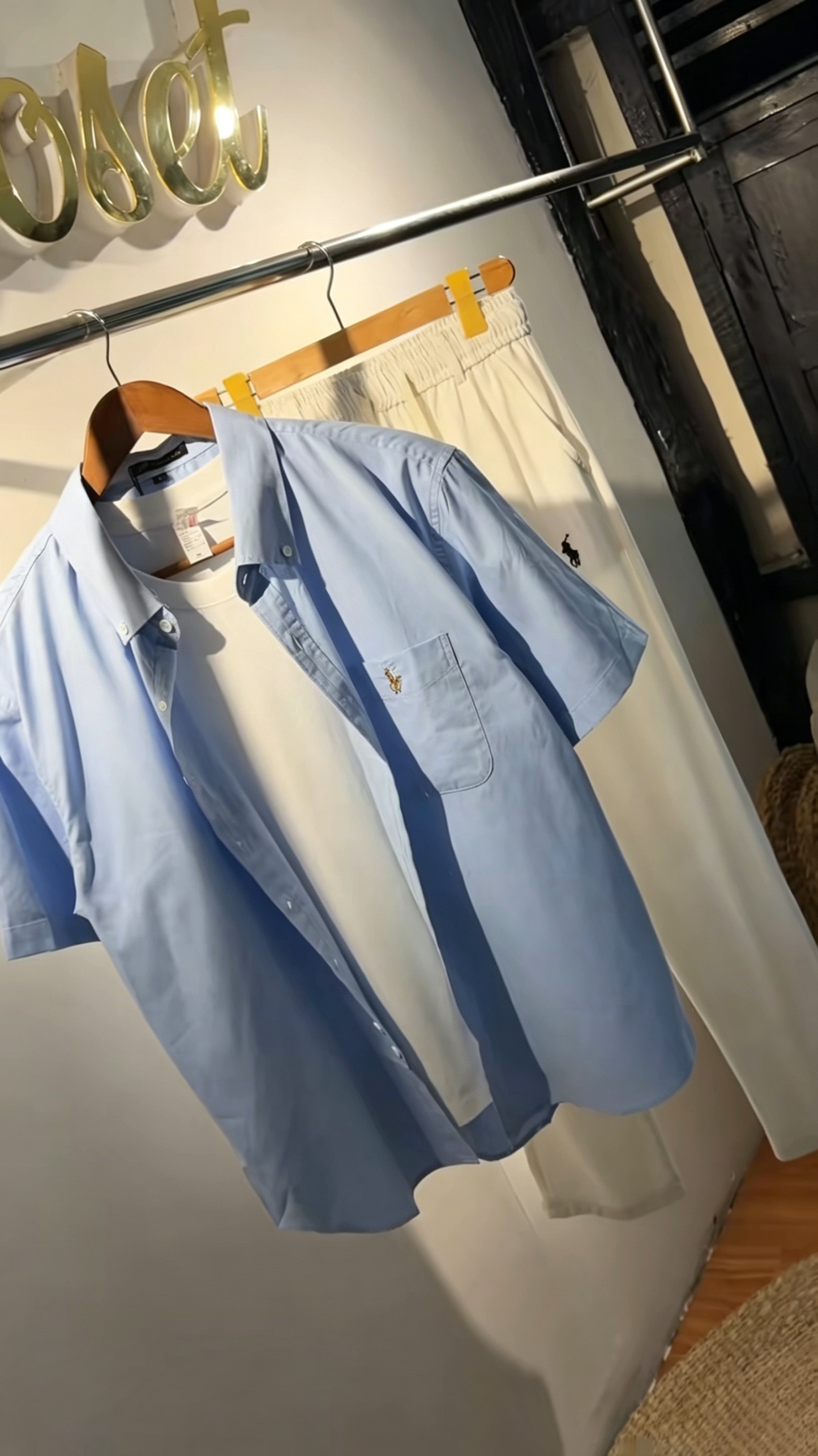Linen polo set