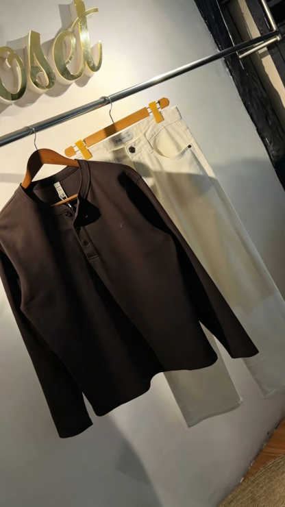 Linen polo set