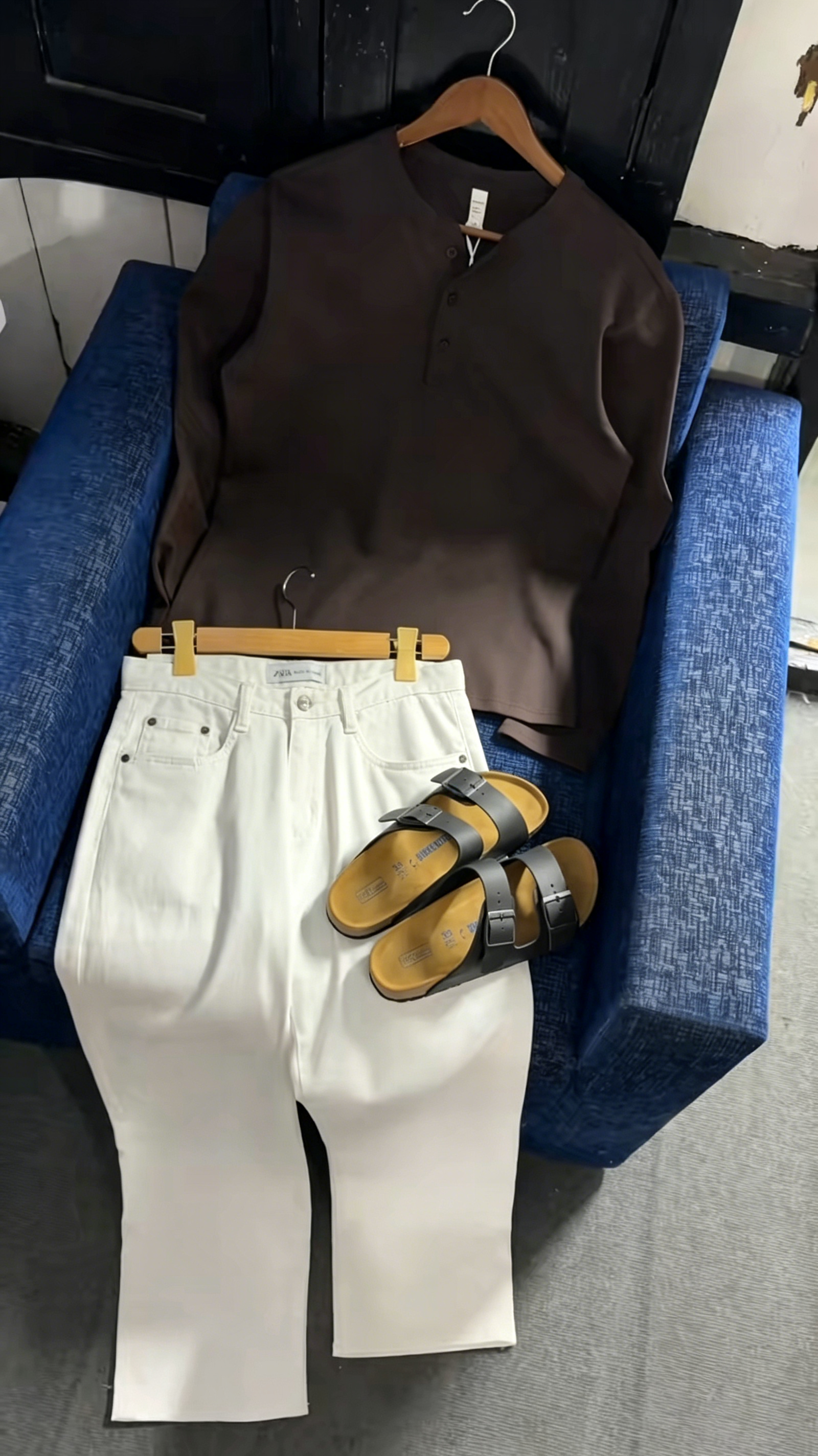 Linen polo set