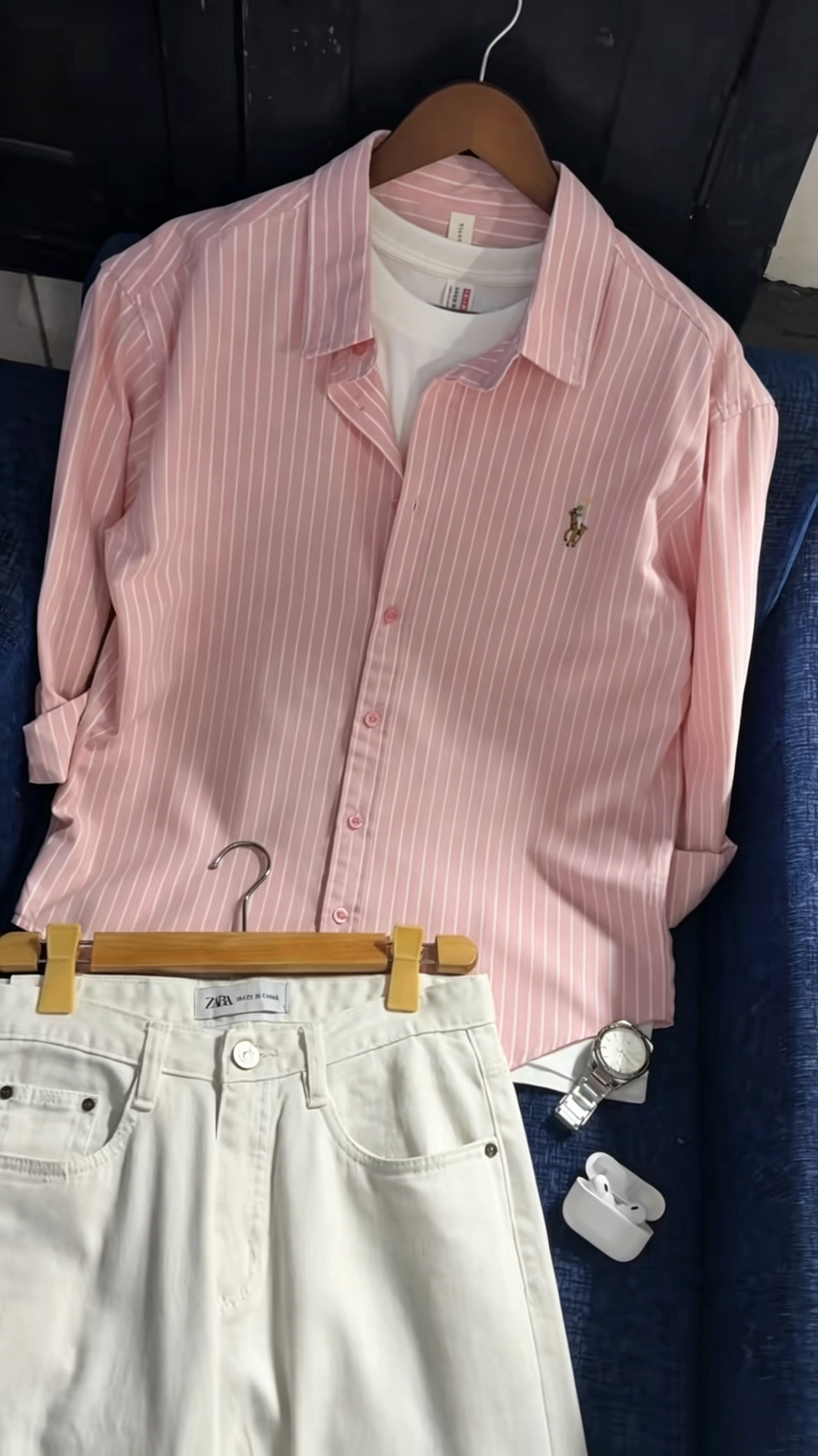Linen polo set