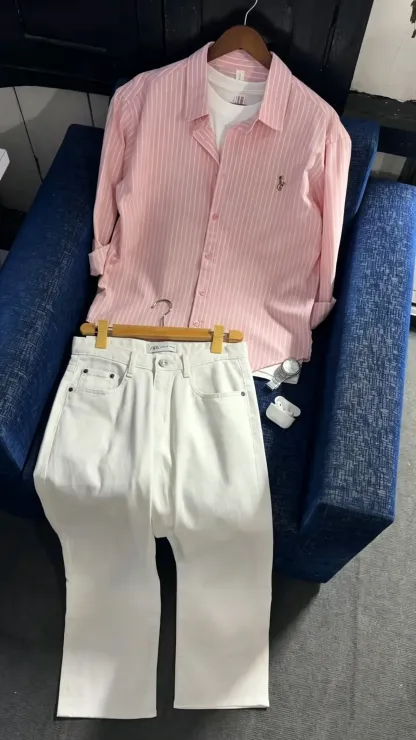 Linen polo set