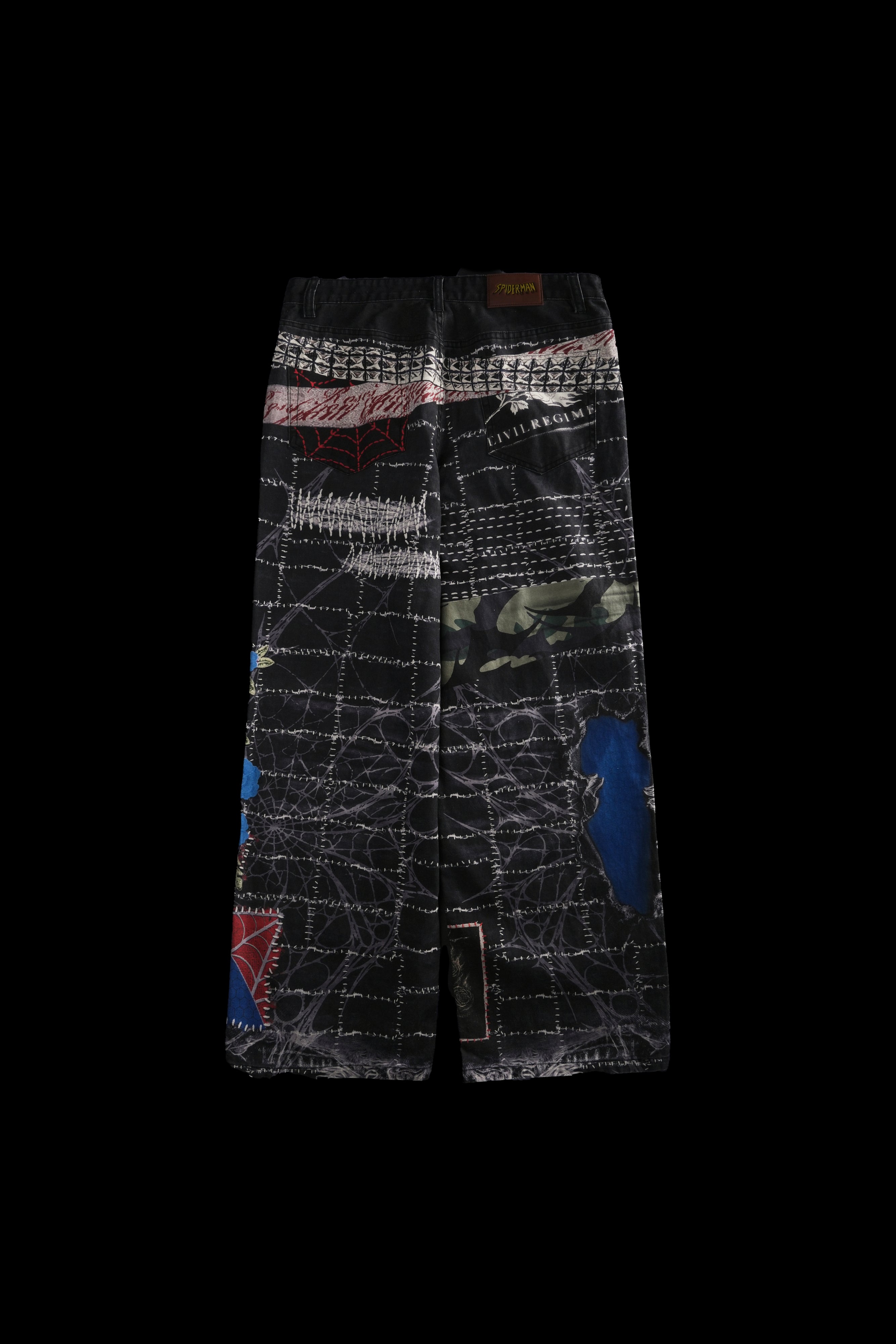 Krust Through Raw Baggy Pants in All Over Print