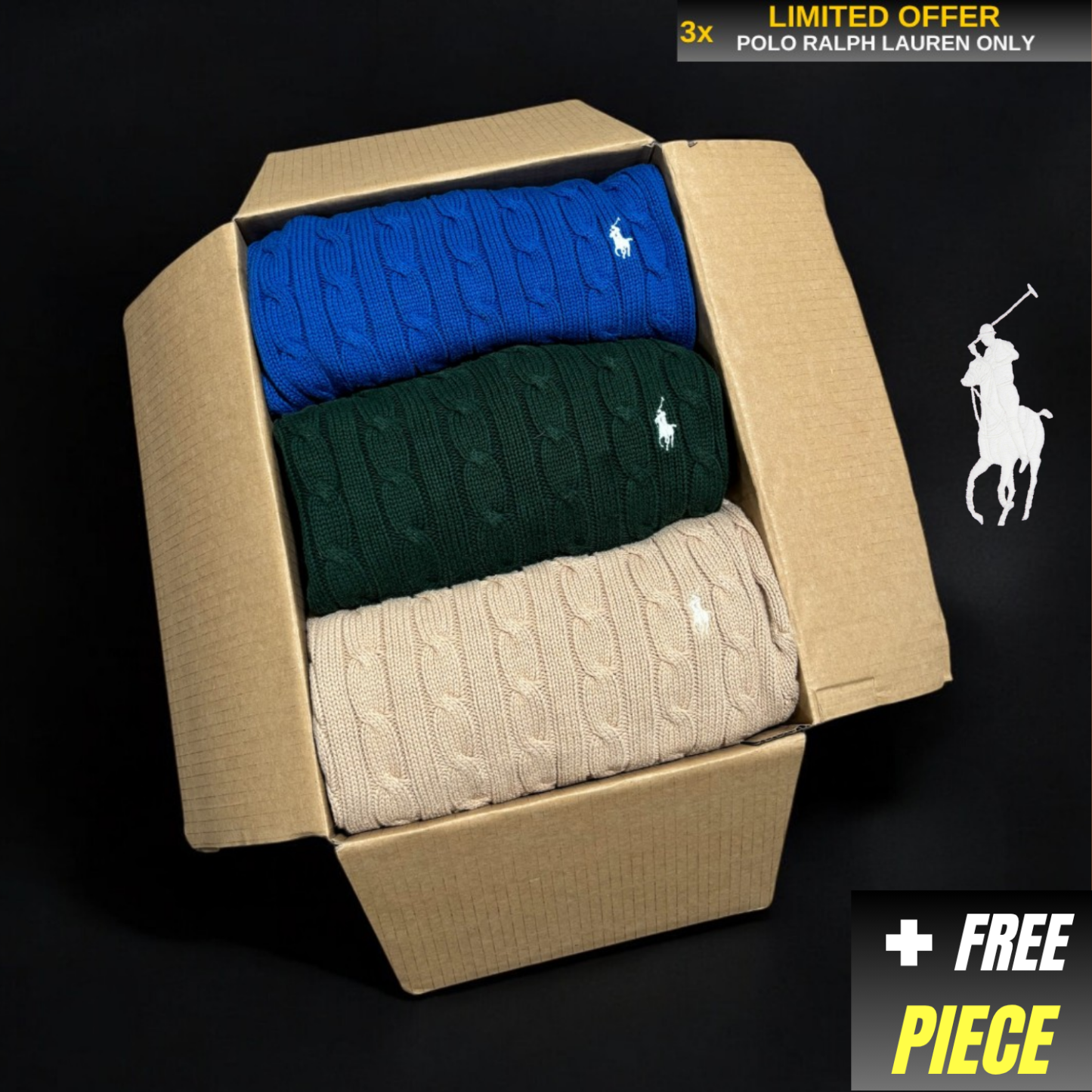 POLO VINTAGE BOX (3 SWEATERS)