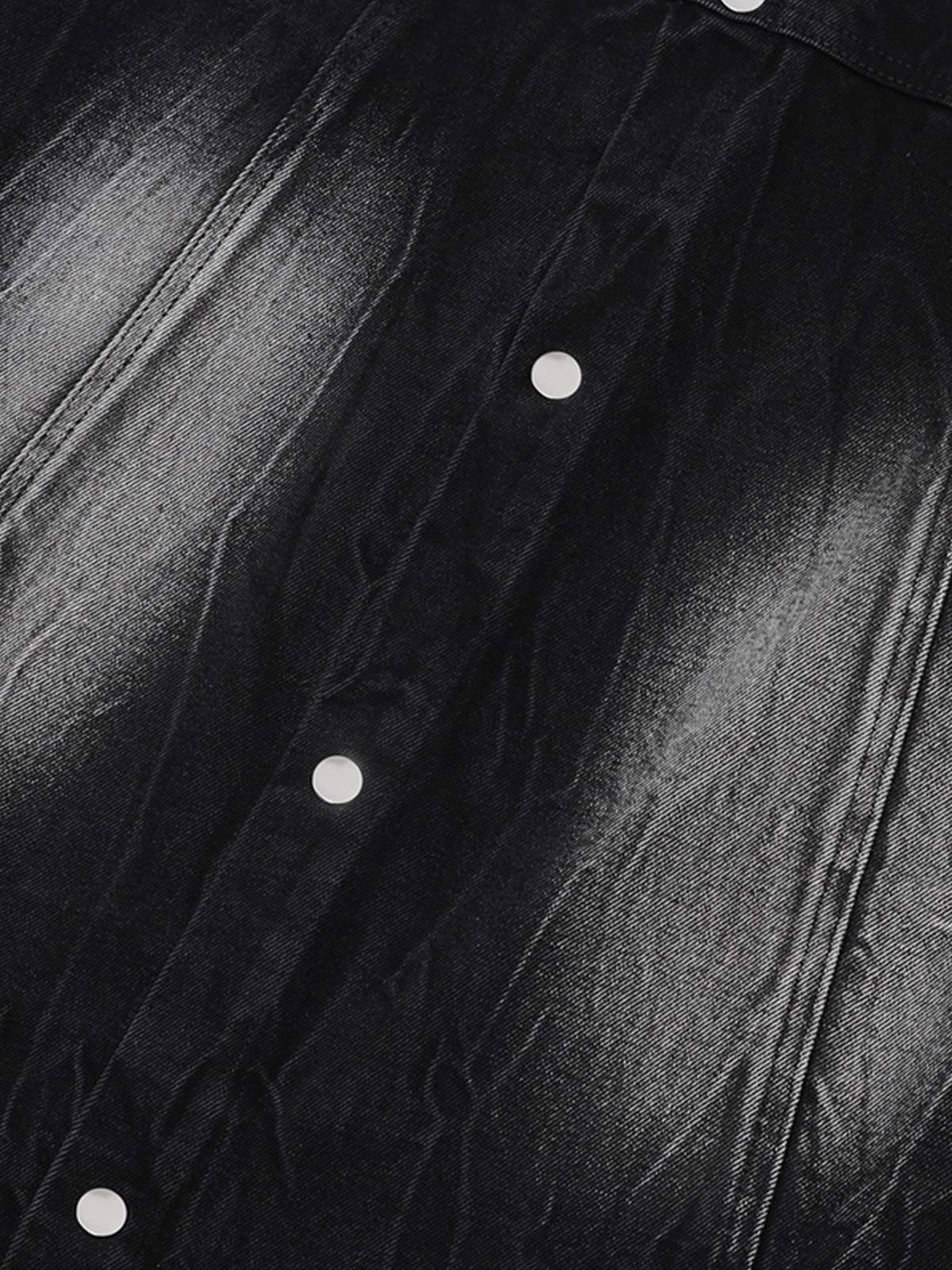 Short Sleeve Shirt & Shorts Denim Set