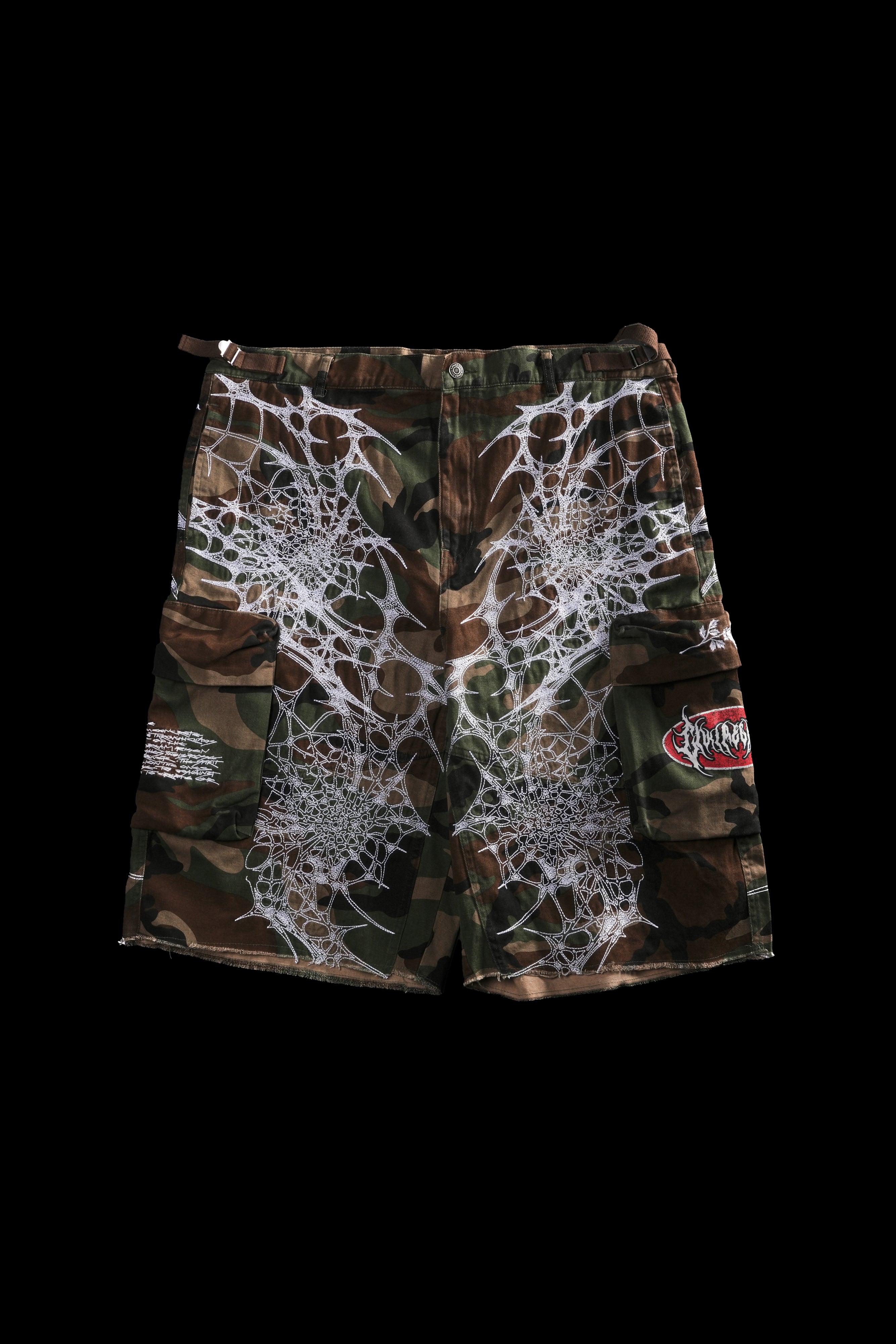 Caught In It Civil Militia Shorts in Green Camo