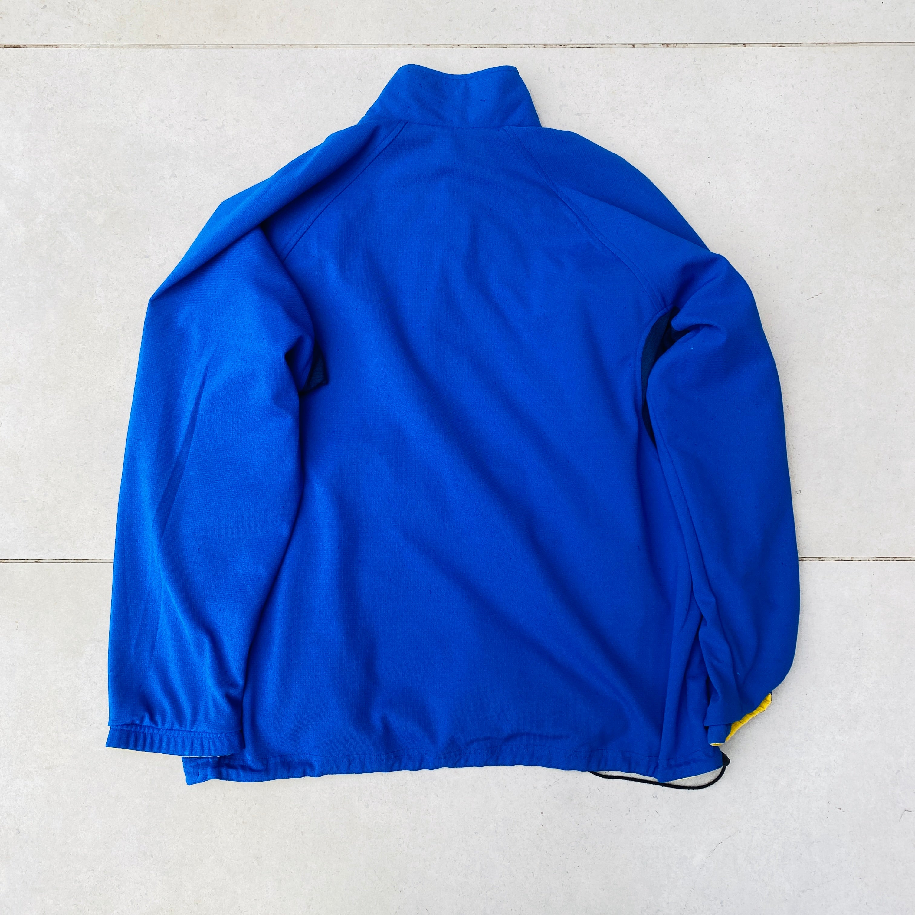 90s Brazil Reversible Windbreaker Jacket Yellow Blue