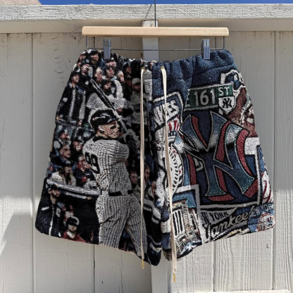 Fashion Sports Player Printed Pocket Shorts