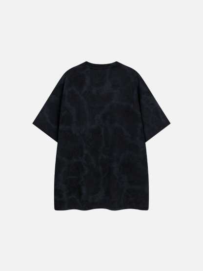  Eden Abstract Print Washed Tee