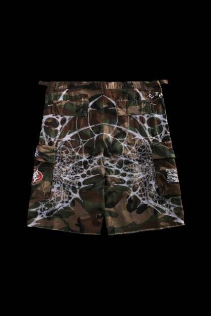 Caught In It Civil Militia Shorts in Green Camo