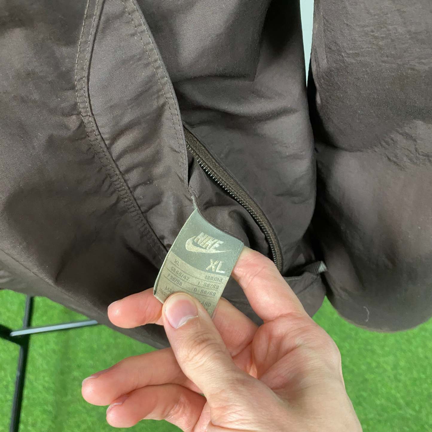 90s Reversible Fleece Coat Jacket Brown