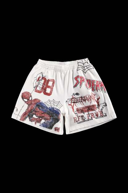 Team Spidey Thorns Baggy Shorts in Butter