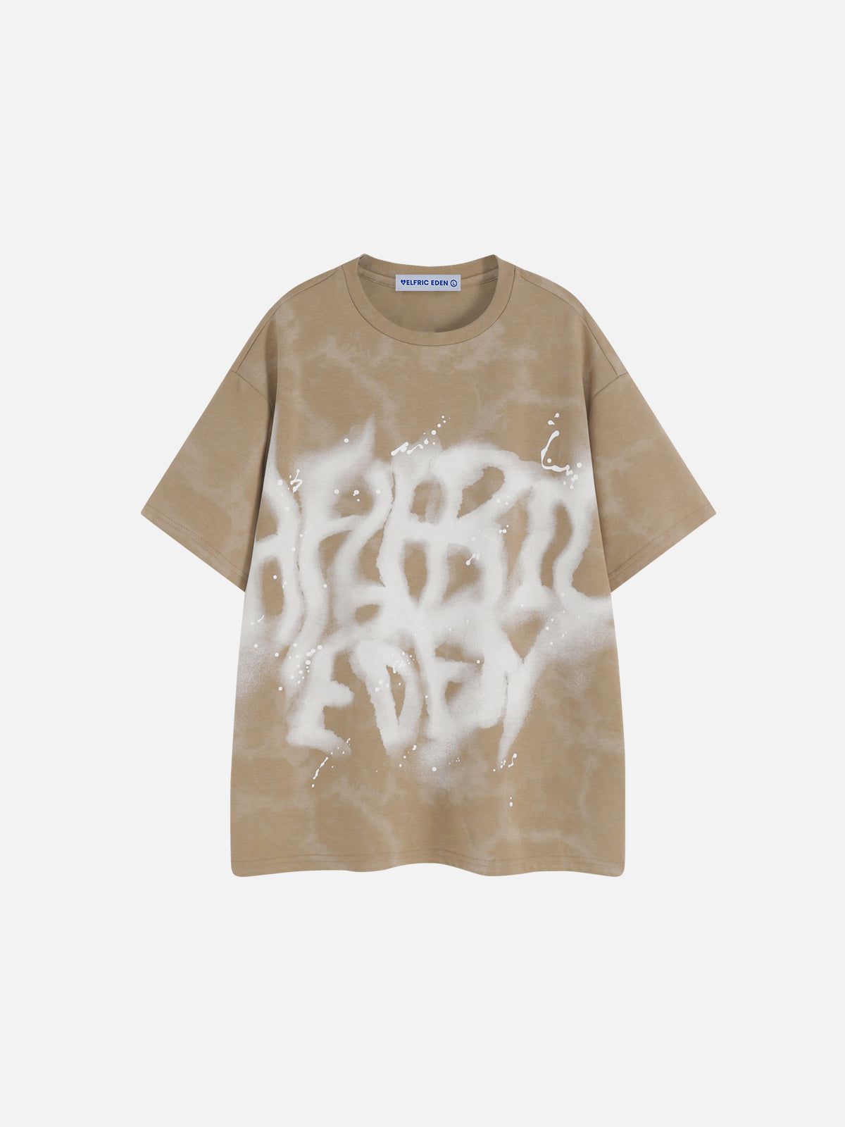  Eden Abstract Print Washed Tee