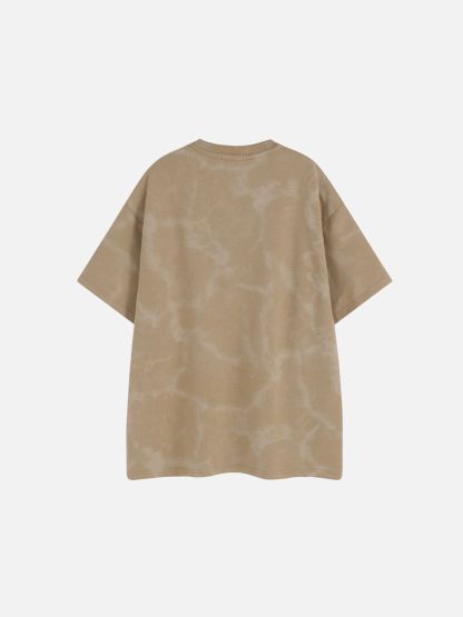  Eden Abstract Print Washed Tee