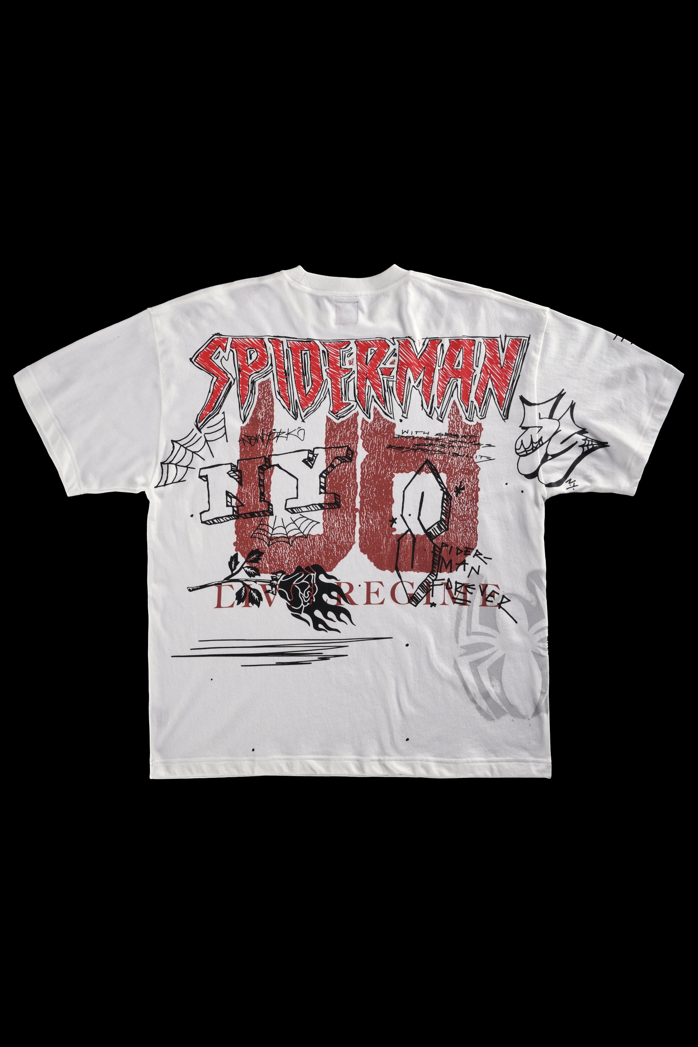 Team Spidey American Classic Oversized Tee in Butter