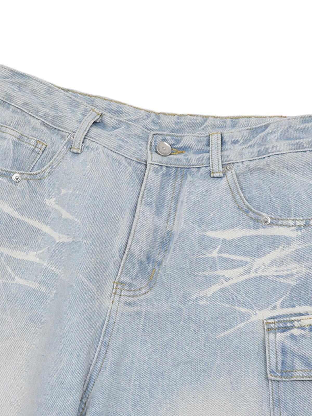 Short Sleeve Shirt & Shorts Denim Set