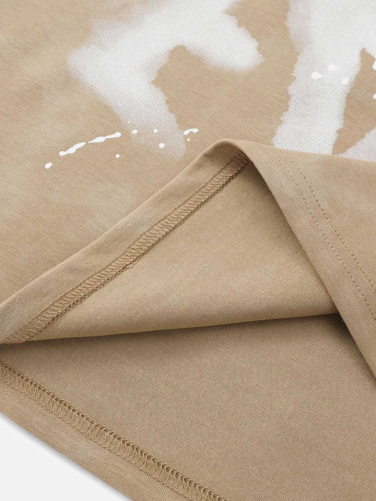  Eden Abstract Print Washed Tee