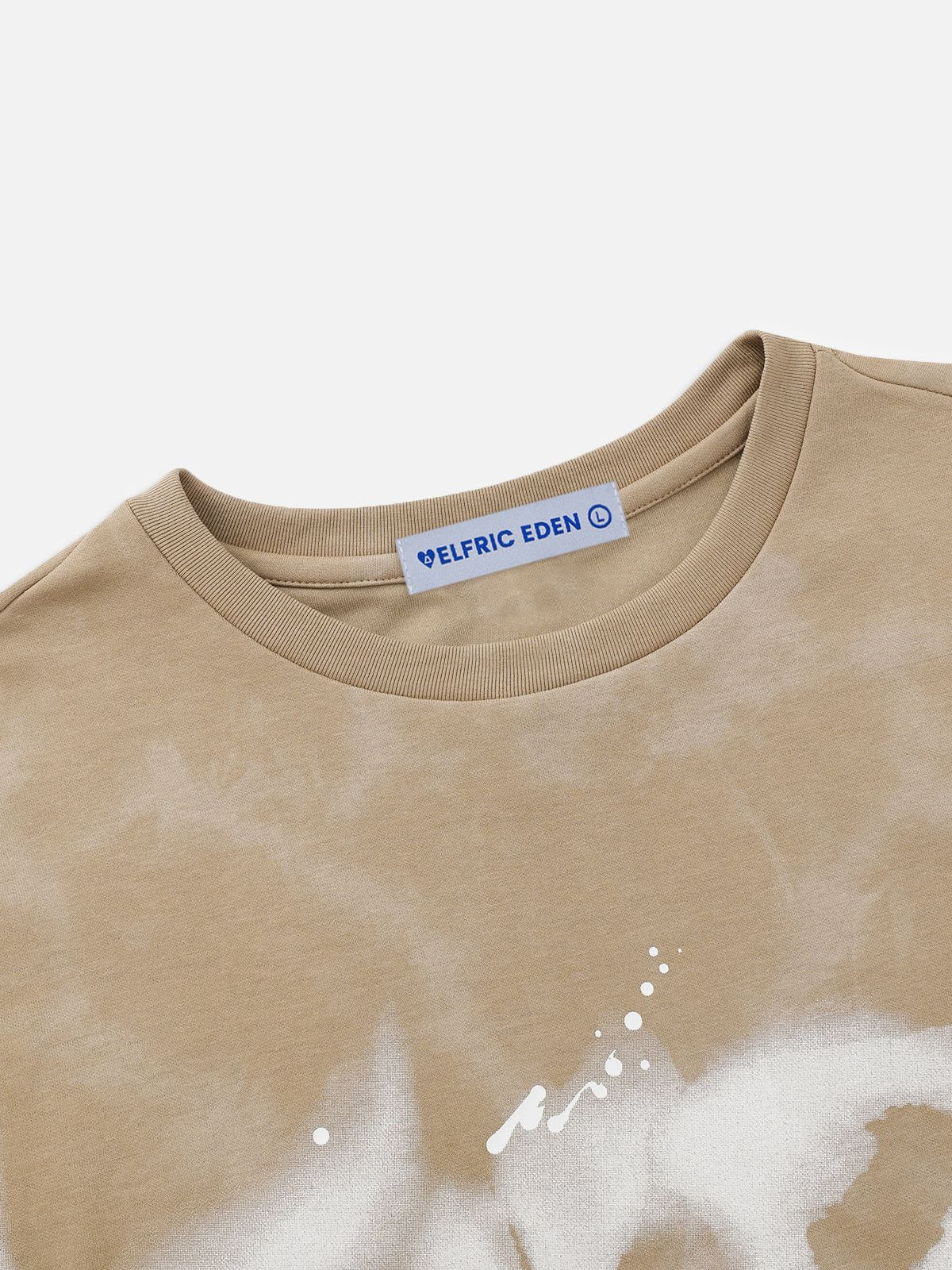  Eden Abstract Print Washed Tee