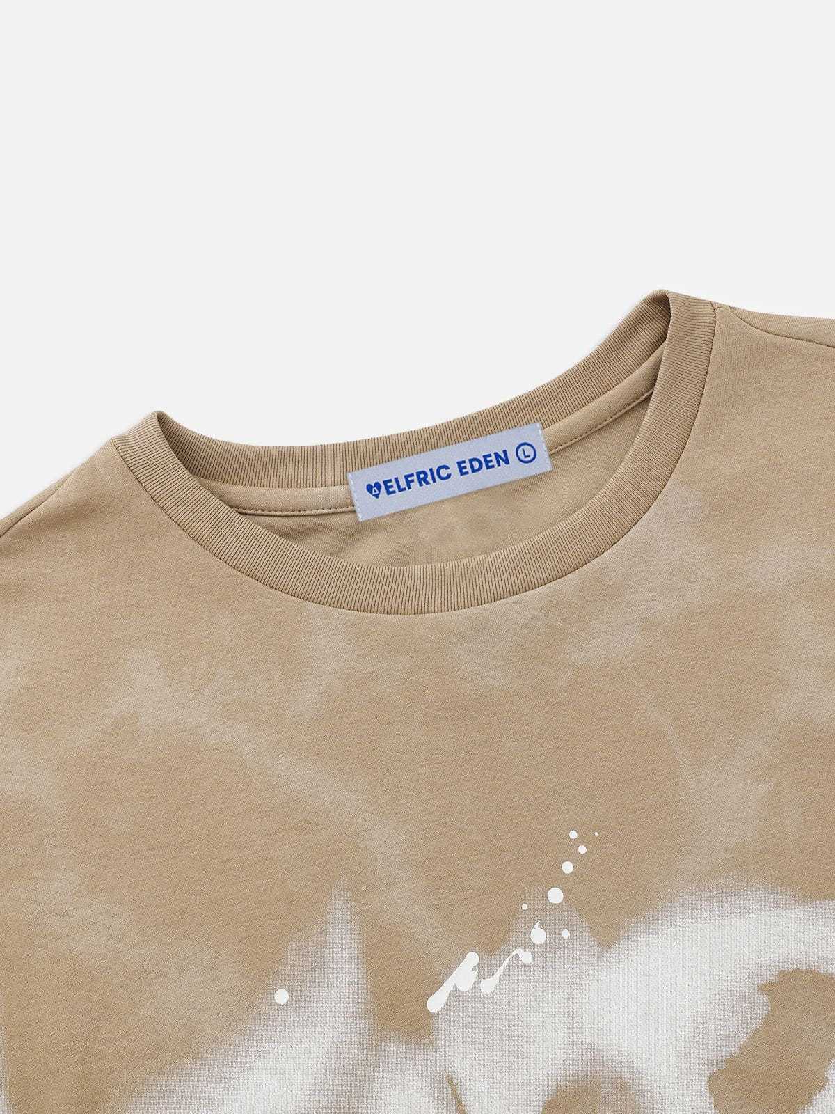  Eden Abstract Print Washed Tee