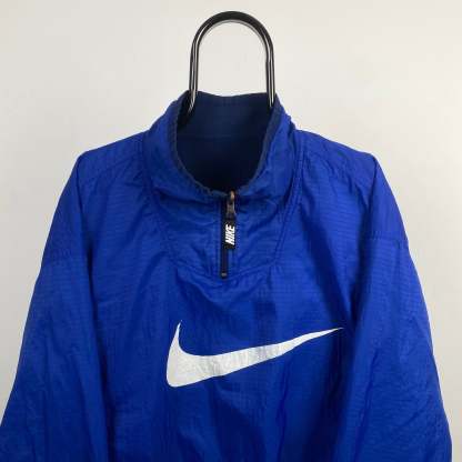 00s Reversible Fleece Coat Jacket Blue