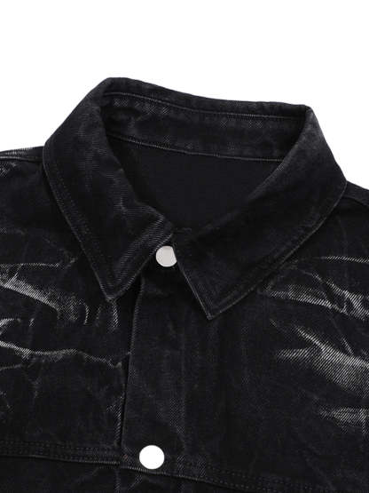 Short Sleeve Shirt & Shorts Denim Set