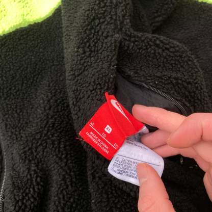 00s Reversible Fleece Coat Jacket Black