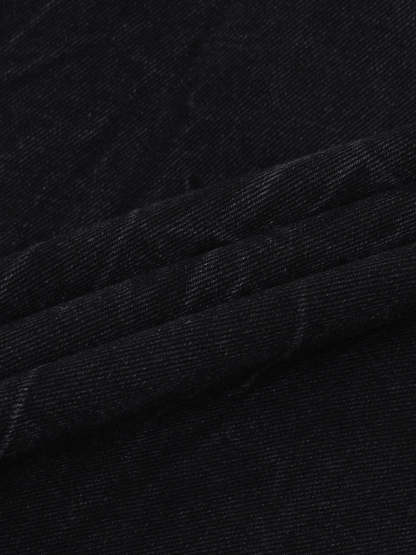 Short Sleeve Shirt & Shorts Denim Set