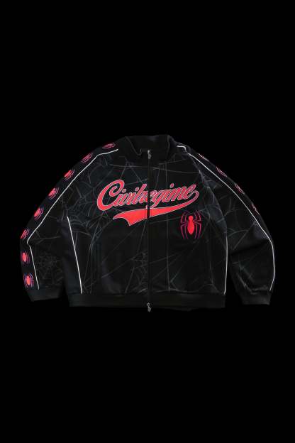 Spider Chaos Civil Track Jacket in Black