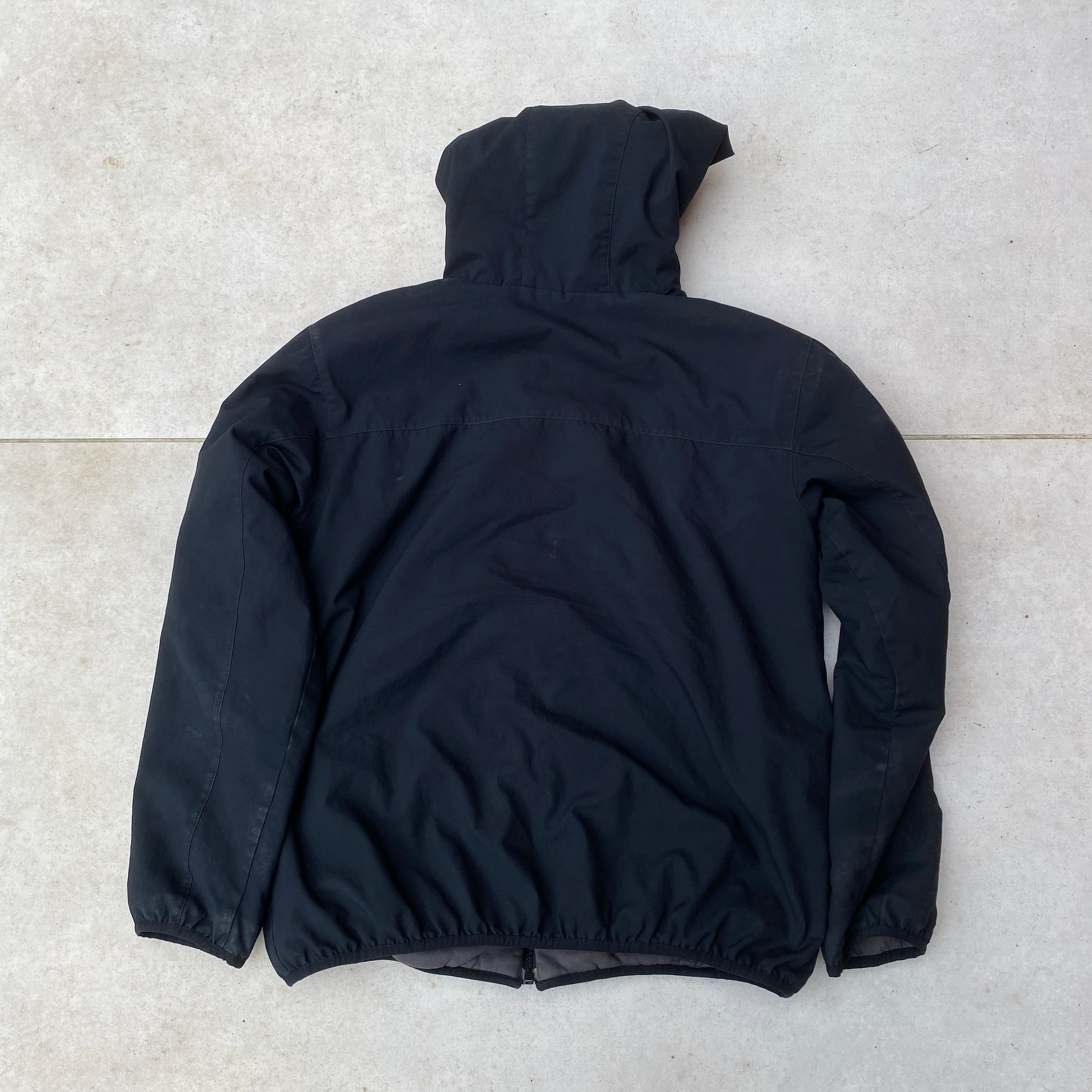 00s Reversible Fleece Coat Jacket Black