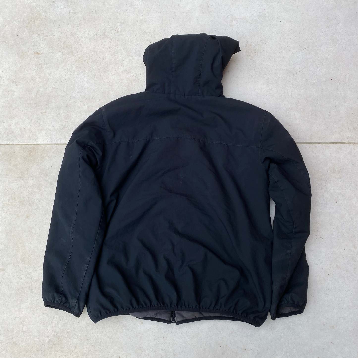 00s Reversible Fleece Coat Jacket Black