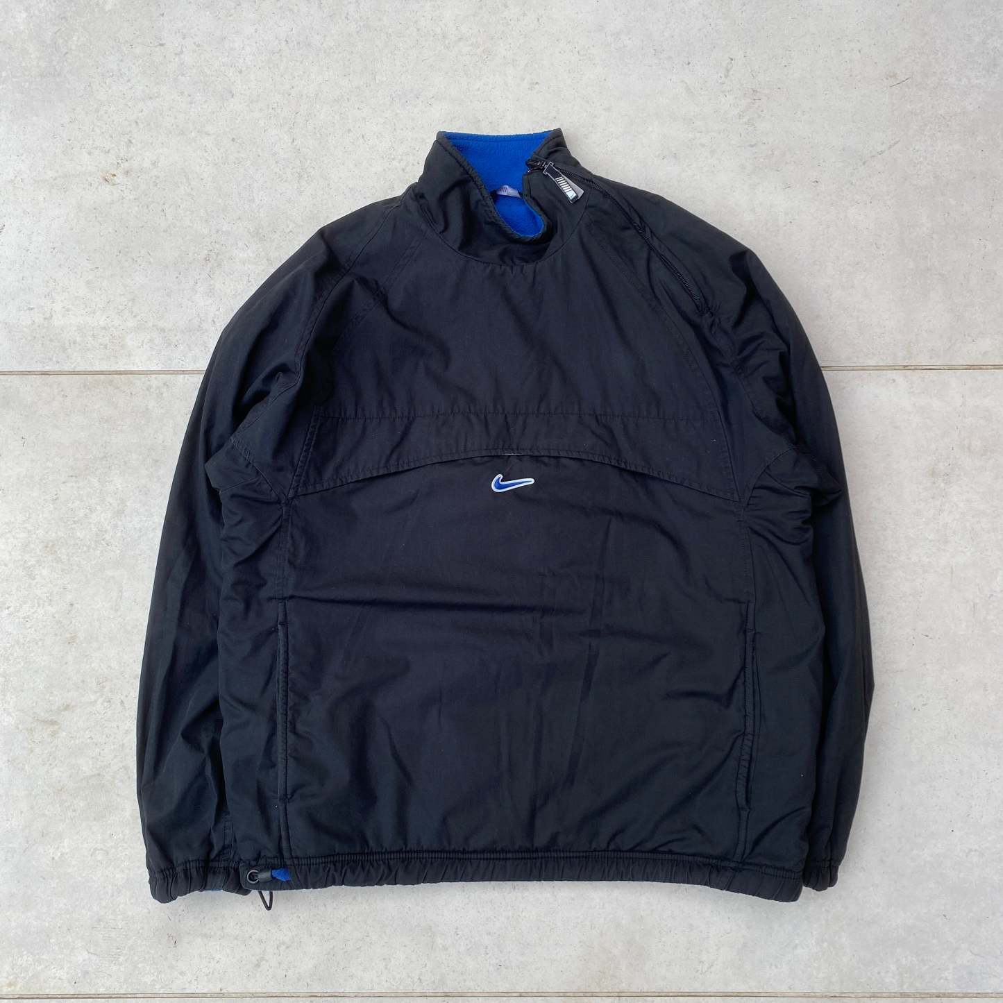 90s Reversible Fleece Sidewinder Fleece Jacket Black Blue