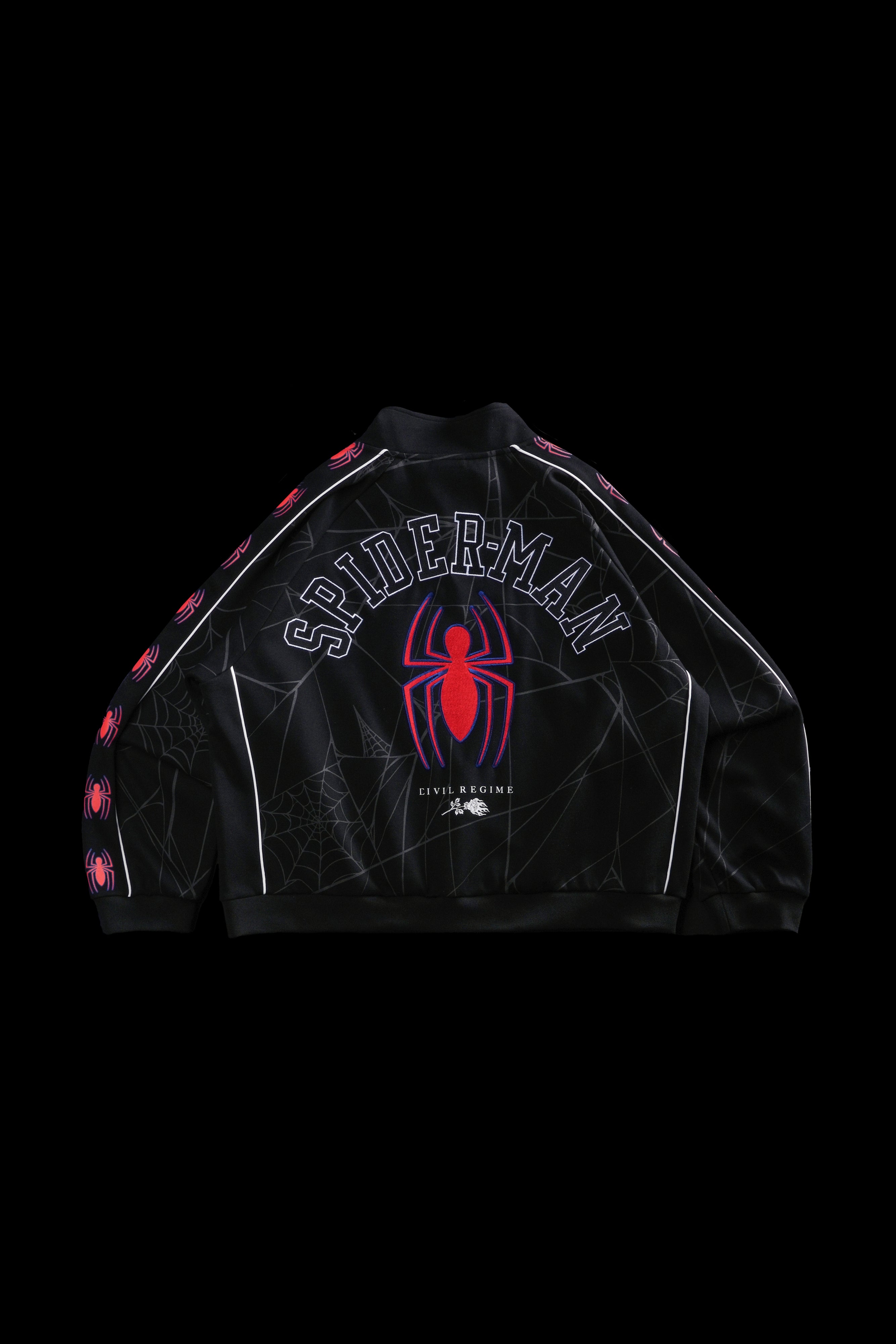 Spider Chaos Civil Track Jacket in Black