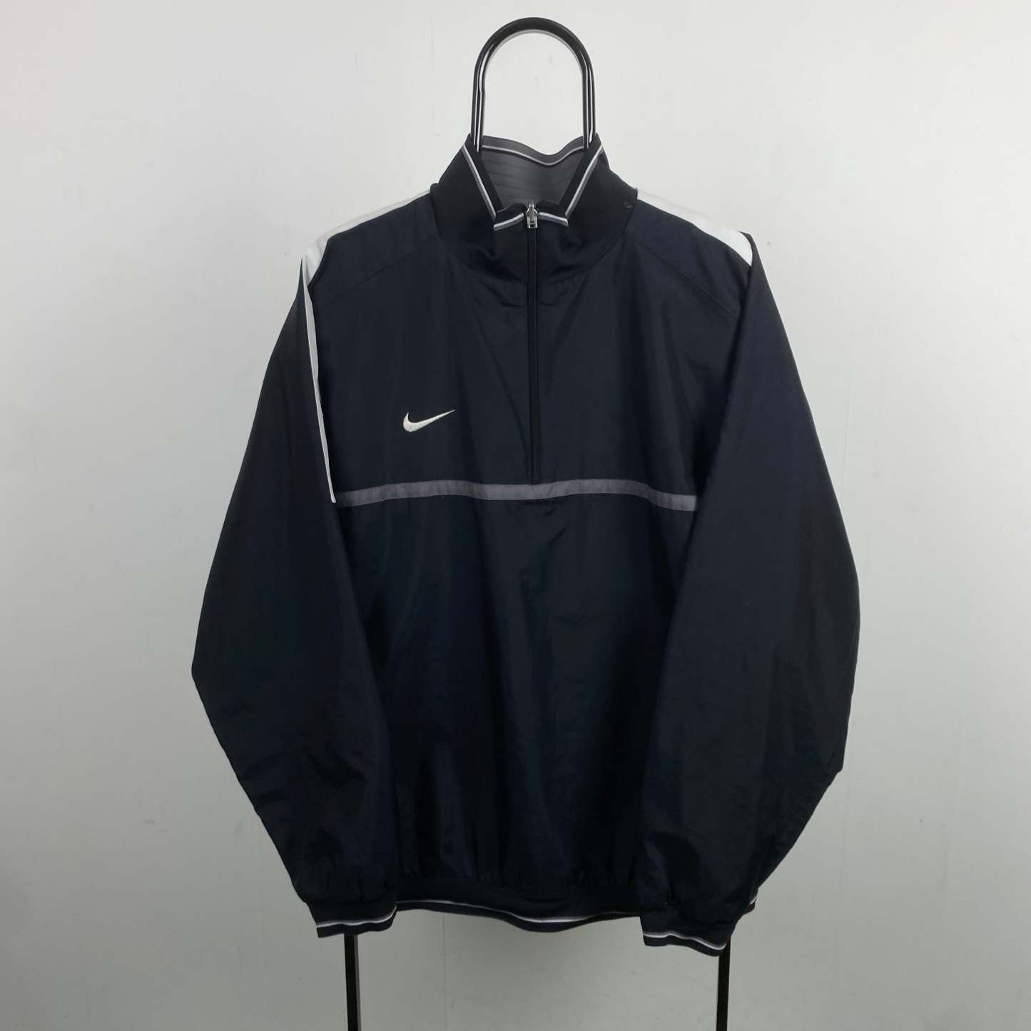 00s Reversible Fleece Coat Jacket Black