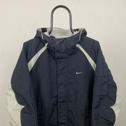 00s Reversible Fleece Coat Jacket Blue