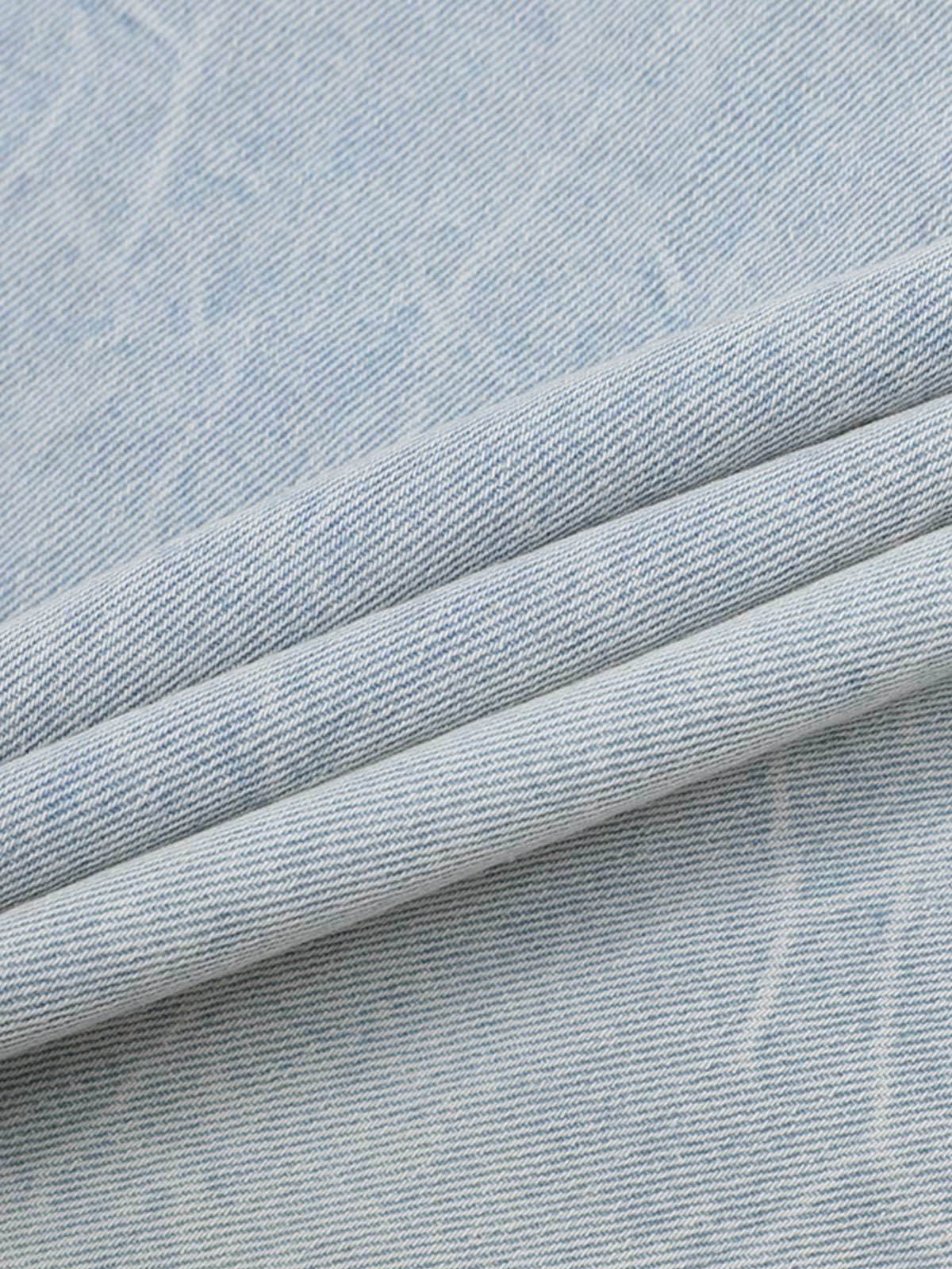 Short Sleeve Shirt & Shorts Denim Set